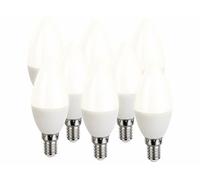 Luminea 8 ampoules LED E14 bougie - 470 lm - Blanc chaud