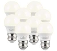 Luminea 8 ampoules rétro LED E27 3 W - Blanc chaud