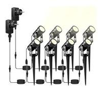 Luminea : 8 spots d'extérieur 850 lm / 12 W à LED COB LS-55 G