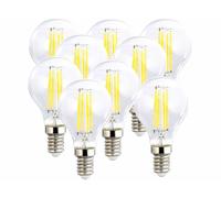 Luminea : 9 ampoules LED filament E14 à intensité variable - 4 W - 470 lm - Blanc chaud Blanc chaud G