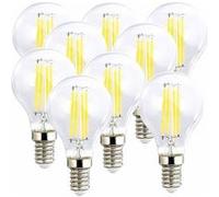 : 9 ampoules LED filament E14 à intensité variable - 4 W - 470 lm - Blanc chaud