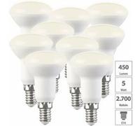 Luminea : 9 réflecteurs LED E14 R50 - 5W - 450 lm - Blanc chaud