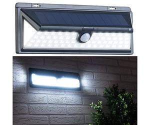 Luminea Applique solaire à LED WL-1380.solar avec détecteur PIR 800 lm / 13,2 W