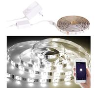 Luminea : Bande LED LAT-530 - 5 m blanc ajustable - Avec accessoires Blanc G