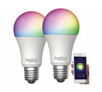 Luminea Home Control 2 ampoules 14W LED connectées E27 RVB/CCT compatibles commandes vocales