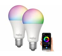Luminea Home Control 2 ampoules LED CCT RVB connectées E27 LAV-400.rgbw compatibles Matter