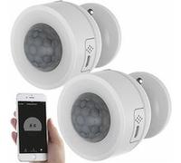 Luminea Home Control : 2 détecteurs de mouvement connectés avec capteur de température et d'humidité G