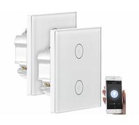 Luminea Home Control 2 doubles interrupteurs tactiles connectés LHC-102.on