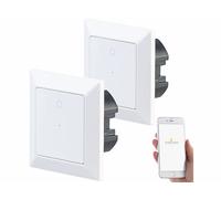 Luminea Home Control 2 interrupteurs connectés LHC-51 compatibles Siri, Alexa et Google Assistant