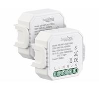 Luminea Home Control 2 interrupteurs & variateurs connectés à commandes vocales