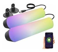 Luminea Home Control 2 lampes d'ambiance USB à LED RVB CCT avec contrôle par application