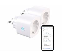 Luminea Home Control 2 prises connectées SF-605.avs avec wattmètre bidirectionnel