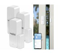 Luminea Home Control 3 détecteurs d'ouverture de porte/fenêtre connectées compatibles ZigBee