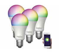 Luminea Home Control 4 ampoules LED connectées E27 RVB/CCT compatibles commandes vocales