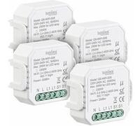 Luminea Home Control 4 interrupteurs connectés à commandes vocales