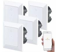 Luminea Home Control : 4 interrupteurs connectés LHC-51 compatibles Siri, Alexa et Google Assistant