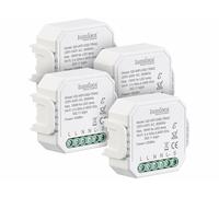 Luminea Home Control 4 interrupteurs & variateurs connectés à commandes vocales