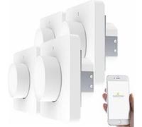 Luminea Home Control : 4 interrupteurs variateurs connectés LHC-201.dimm G