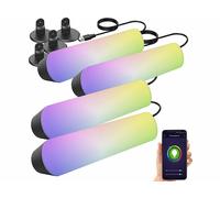 Luminea Home Control 4 lampes d'ambiance USB à LED RVB CCT avec contrôle par application