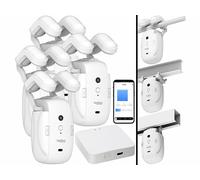 Luminea Home Control 4 ouvre-rideaux automatiques connectés avec passerelle wifi
