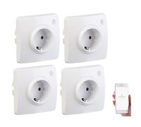 Luminea Home Control : 4 prises encastrées connectées compatibles avec Amazon Alexa et Assistant Google G