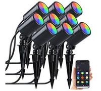 Luminea Home Control 9 spots RVB CCT connectés à intensité variable