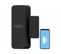 Luminea Home Control Alarme de porte / fenêtre connectée avec commandes vocales - coloris noir