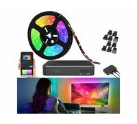 Luminea Home Control Bande LED IC RVB connectée et intelligente pour TV 55"-65" avec boîtier de synchronisation HDMI
