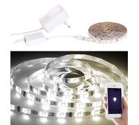 Luminea Home Control Bande LED LAT-212 - 2 m blanc ajustable - Avec accessoires