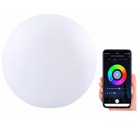 Boule lumineuse connectée sans fil pour extérieur RVBB / 576 lm / Ø 30 cm Luminea Home Control