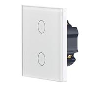 Luminea Home Control Double interrupteur tactile connecté LHC-102.on