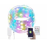 Guirlande à LED RVB connectée compatible commandes vocales - 10 m G
