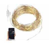 Luminea Home Control Guirlande lumineuse connectée 10 m en fil de cuivre