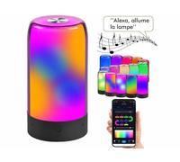 Luminea Home Control Lampe d’ambiance connectée avec LED IC RVB - coloris noir