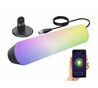 Luminea Home Control : Lampe d'ambiance USB à LED RVB CCT avec contrôle par application G