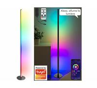 Luminea Home Control Lampe sur pied LED RVB IC connectée - coloris noir