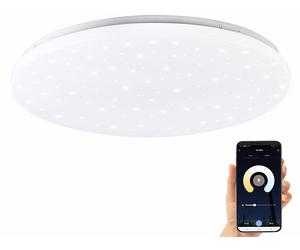 Luminea Home Control Plafonnier "ciel étoilé" LED CCT connecté compatible commandes vocales Ø 48 cm