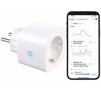 Luminea Home Control Prise connectée SF-605.avs avec wattmètre bidirectionnel