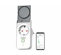 Prise d'extérieur connectée - Luminea Home Control - 16 A - Compatible Matter - Commandes vocales - Wattmètre