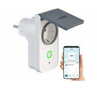 Prise dextérieur connectée SF-560.avs avec wattmètre et commandes vocales [Luminea Home Control]