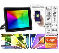 Luminea Home Control : Projecteur LED connecté - 50 W - 4000 lm - RVB CCT G