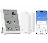 Luminea Home Control Station météo connectée avec 3 capteurs TLS-100