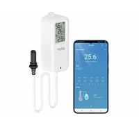 Luminea Home Control Thermomètre et hygromètre connecté avec sonde filaire