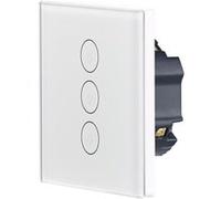 Luminea Home Control : Triple interrupteur tactile connecté LHC-103.on G