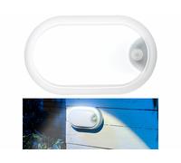 Luminea Lampe LED ovale antichoc 1050 lm / 15 W / 4000 K - Avec détecteur