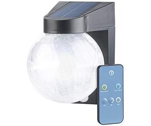 Luminea Lampe Murale Solaire à LED en Verre craquelé avec détecteur de mouv...