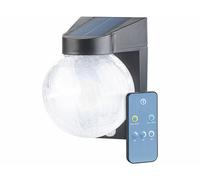 Luminea Lampe murale solaire à LED en verre craquelé avec détecteur de mouvement