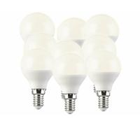 Luminea Lot de 9 ampoules LED P45 E14 - 5 W - 400 lm - Blanc chaud
