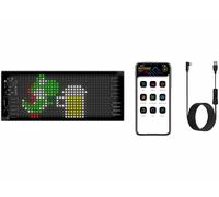 Luminea Panneau d'affichage LED ultrafin programmable connecté - 17 x 7 cm