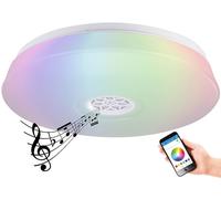 Plafonnier à LED RVBB 24 W avec haut-parleur et fonction bluetooth Blanc G